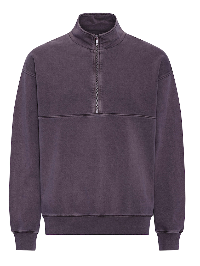 Colorful Standard Organic Quarter Zip Pullover Faded Grape